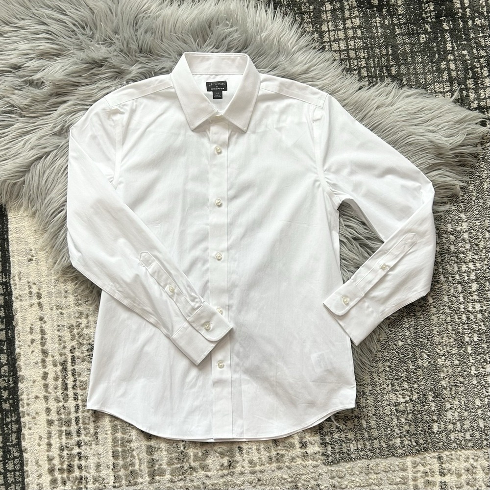 Crewcuts Boys'‎ White Long-sleeve Flex Thompson Shirt Size 12 ($69.50)